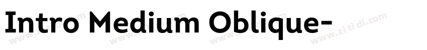 Intro Medium Oblique字体转换